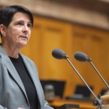 La conseillère nationale zurichoise Yvonne Bürgin a été élue présidente du groupe parlementaire du Centre et du PEV mardi (archives). KEYSTONE/TIL BUERGY